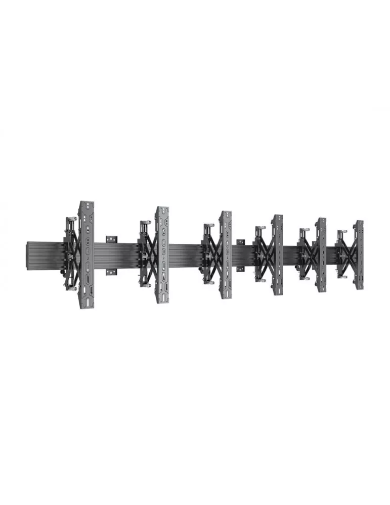 MULTIBRACKETS 4139 Wallmount Multibrackets Wallmount Pro MBW3U Push In Pop Out Black - 3 screens 40 -65  VESA Max 600x400 MULT
