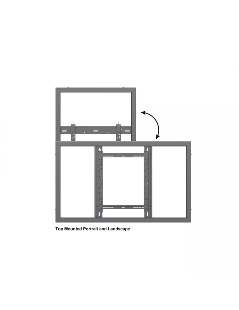 MULTIBRACKETS 1409 Cadre mural ecran 50'' Multibrackets Enclosure 50'' Wall Mediu Black - REF: