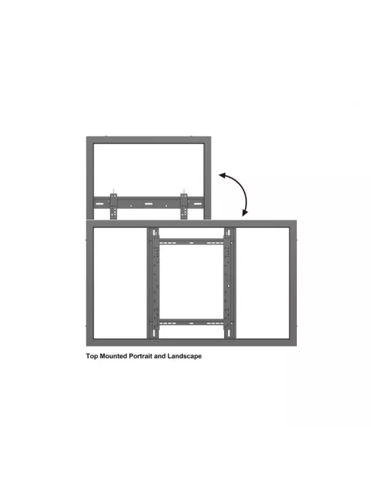 MULTIBRACKETS 1409 Cadre mural ecran 50'' Multibrackets Enclosure 50'' Wall Mediu Black - REF: