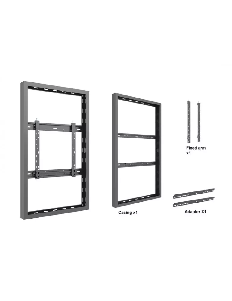 MULTIBRACKETS 1409 Cadre mural ecran 50'' Multibrackets Enclosure 50'' Wall Mediu Black - REF: