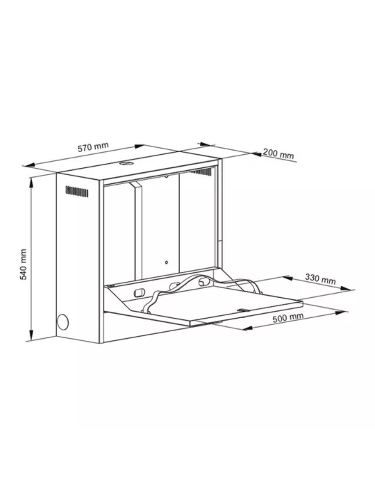 MULTIBRACKETS 1282 Computergehäuse Multibrackets Public Computer Security Cabinet Basic II MULTIBRACKETS MUL1282 | MusicGoodDe