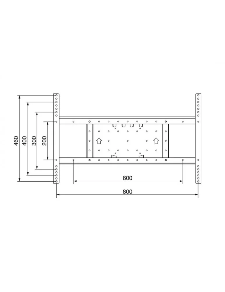 MULTIBRACKETS 4043 Barras de extensión Kit de extensión Multibrackets Inclinación y giro - écran 40 -84  VESA Max 800x400 MULT