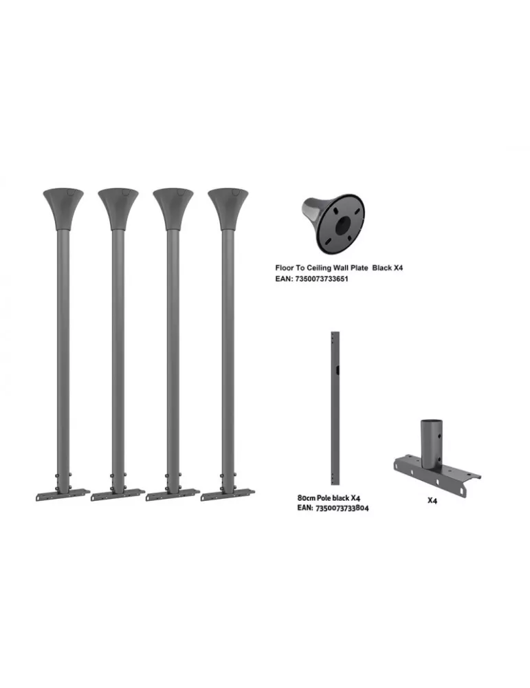 MULTIBRACKETS 5698 Multibrackets Floor to Ceiling Kit Large Schwarz - Bildschirm 75 -98 . MULTIBRACKETS MUL5698 | MusicGoodDea