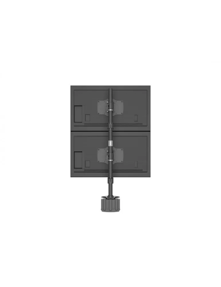 MULTIBRACKETS 2727 Support de table rotatif Multibrackets VESA Desktopmount Dual Vertical Desk Clamp - 2 écrans de 24" - 32" VE