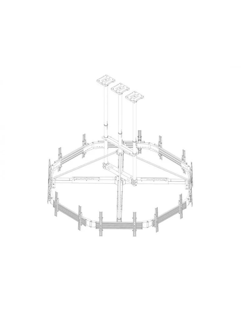 MULTIBRACKETS 6251 Deckenhalterung Multibrackets Ceiling Mount Pro MBC8UHD - 8 Monitore 50 -75  VESA Max 600x400 MULTIBRACKETS