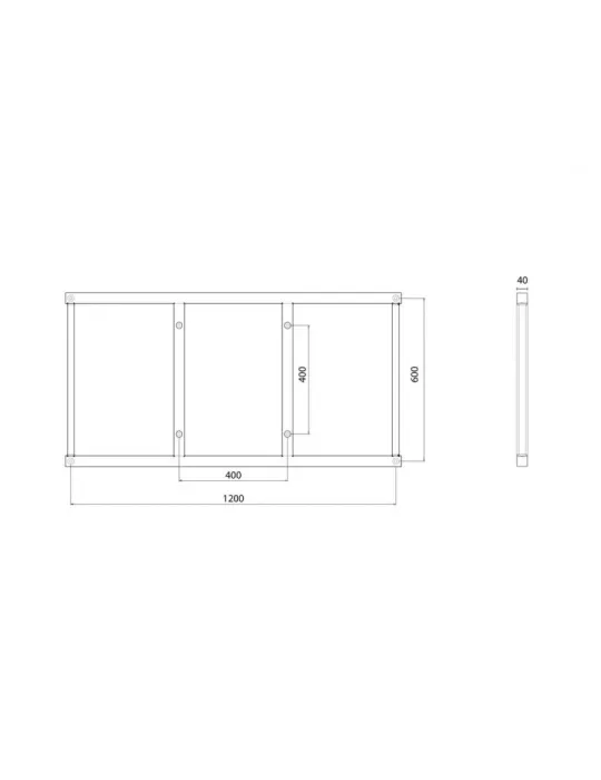 MULTIBRACKETS 6522 Push SD 1200x600 Multibrackets extension kit - 50  - 110  screen MULTIBRACKETS MUL6522 | MusicGoodDeal