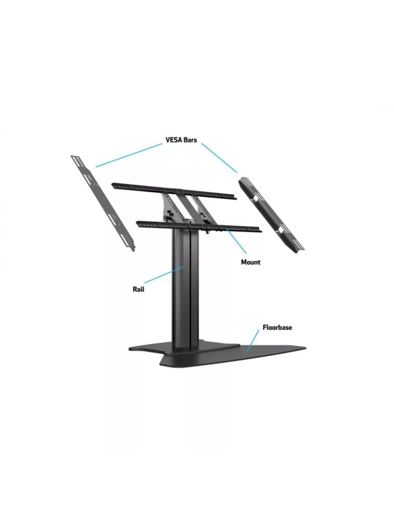 MULTIBRACKETS 6799 Neigbarer Bodenständer Multibrackets Public Display Stand 80 HD 32-55   REF  MULTIBRACKETS MUL6799 | MusicG