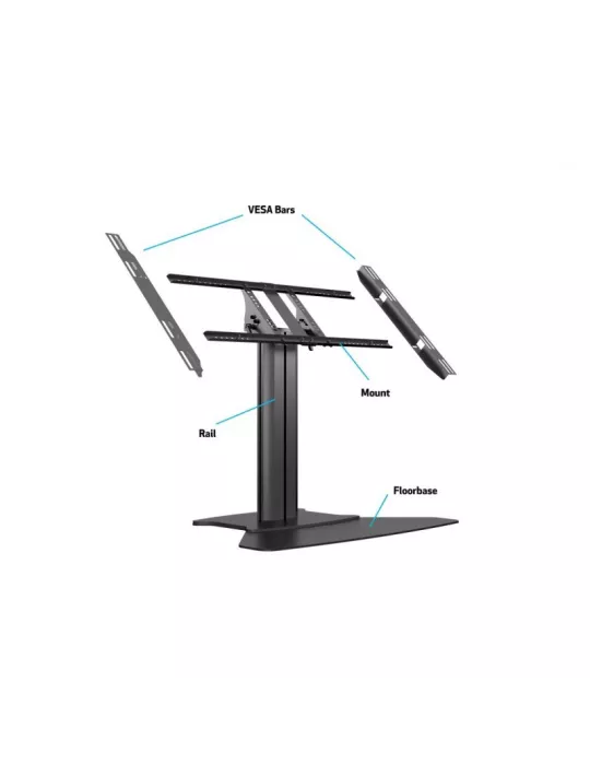 MULTIBRACKETS 6799 Support sol inclinable Multibrackets Public Display Stand 80 HD 32-55   REF  MULTIBRACKETS MUL6799 | MusicG