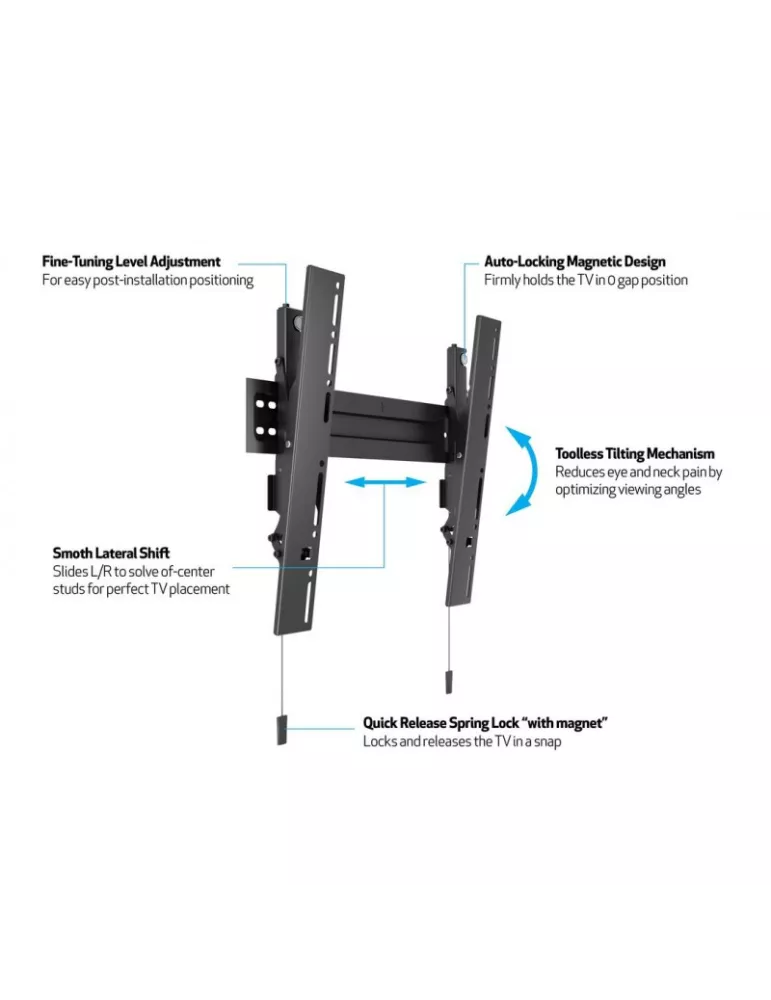 MULTIBRACKETS 5532 Tilting wall bracket Multibrackets Wallmount Super slim 400x400 Max MULTIBRACKETS MUL5532 | MusicGoodDeal