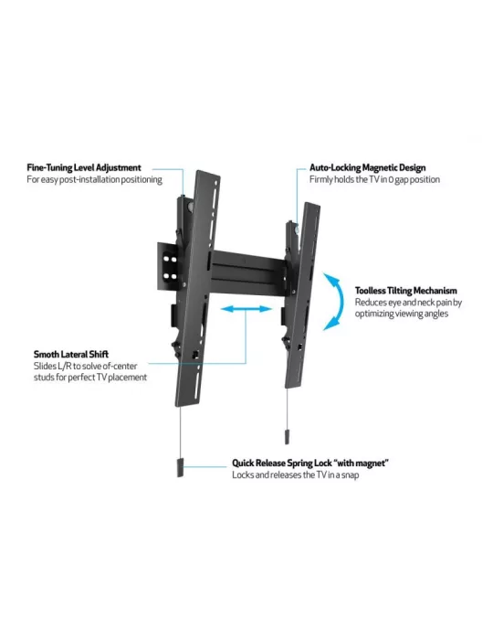 MULTIBRACKETS 5532 Tilting wall bracket Multibrackets Wallmount Super slim 400x400 Max MULTIBRACKETS MUL5532 | MusicGoodDeal