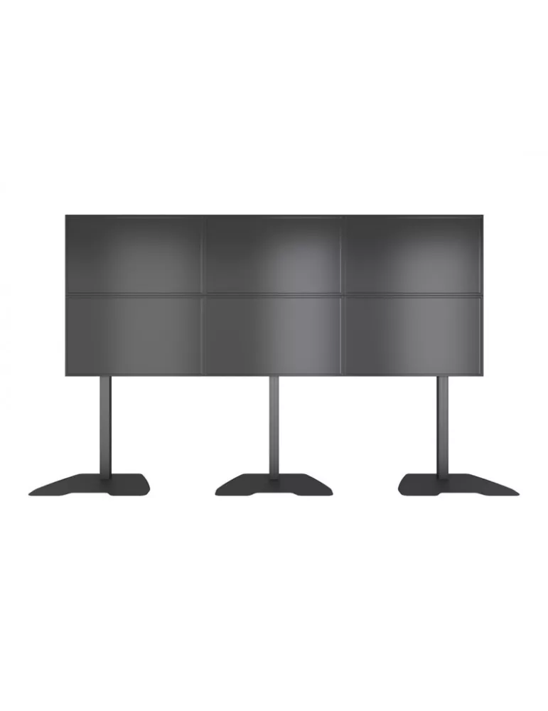 MULTIBRACKETS 3526 Bodenständer Multibrackets MBF3x2U M-Serie Pro - 6 Bildschirme 32  - 65  VESA Max 400x400 MULTIBRACKETS MUL