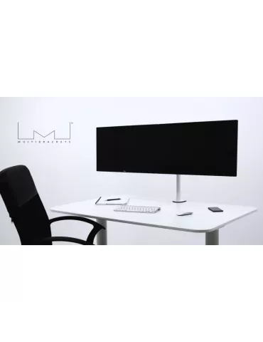 MULTIBRACKETS 5181 Soporte de mesa giratorio Multibrackets Deskmount Officeline Dual Blanco - Pantalla 15  -30  Vesa Max 100x1 2