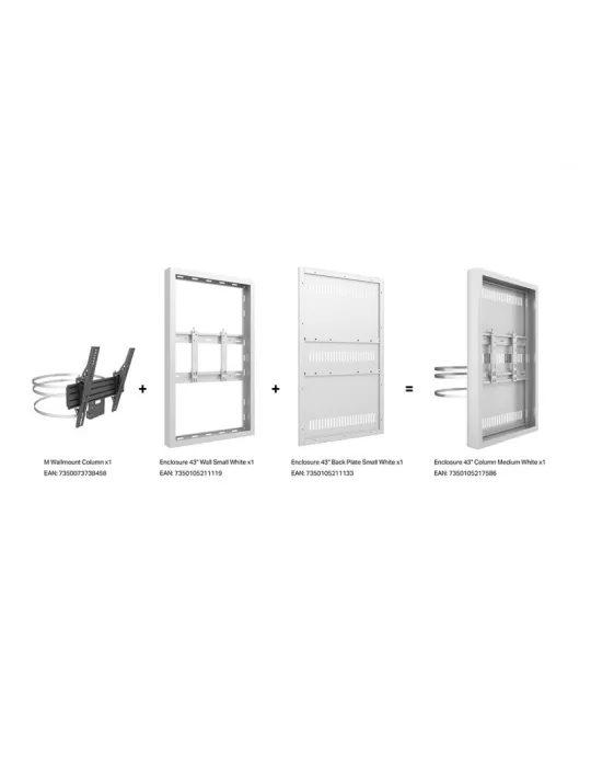 MULTIBRACKETS 7586 Caisson colonne Multibrackets Enclosure 43  Column Medium - écran 43  VESA Max 400x400 MULTIBRACKETS MUL758