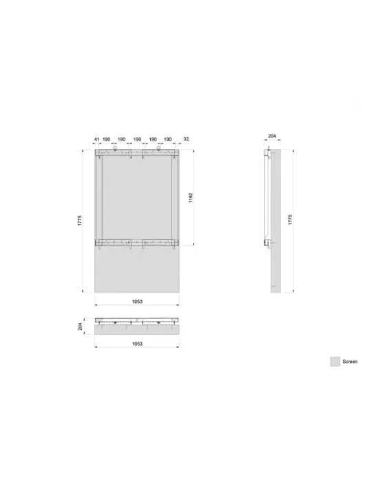 MULTIBRACKETS 5339 Wandhalterung für OH75F-A Multibrackets Wallmount Pro - 75 -Bildschirm VESA Max 100x100 MULTIBRACKETS MUL53
