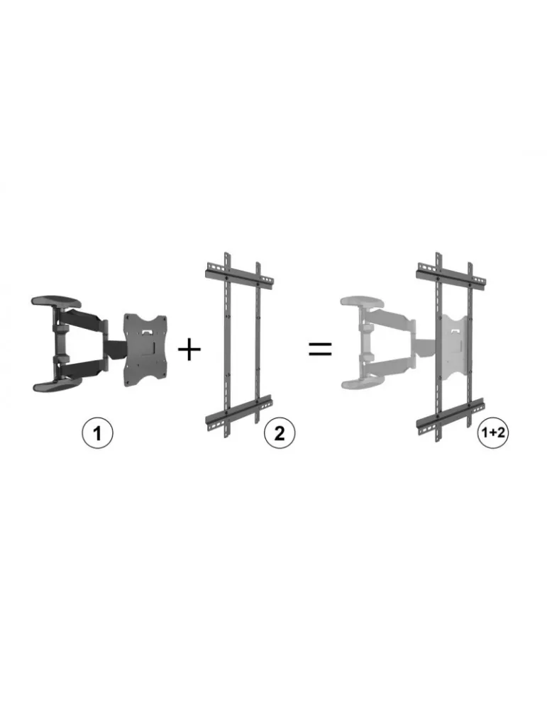 MULTIBRACKETS 2307 Soporte de pared articulado Multibrackets FlexArm Full Motion Single Portrait 400x600 para pantallas LCD 32