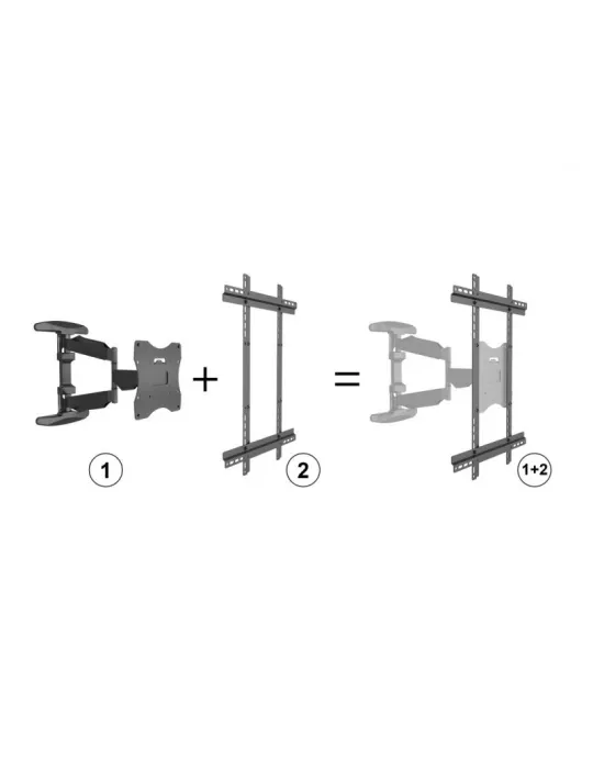 MULTIBRACKETS 2307 Support mural articulé Multibrackets FlexArm Full Motion Single Portrait 400x600 pour Ecran LCD 32"- 55" - P