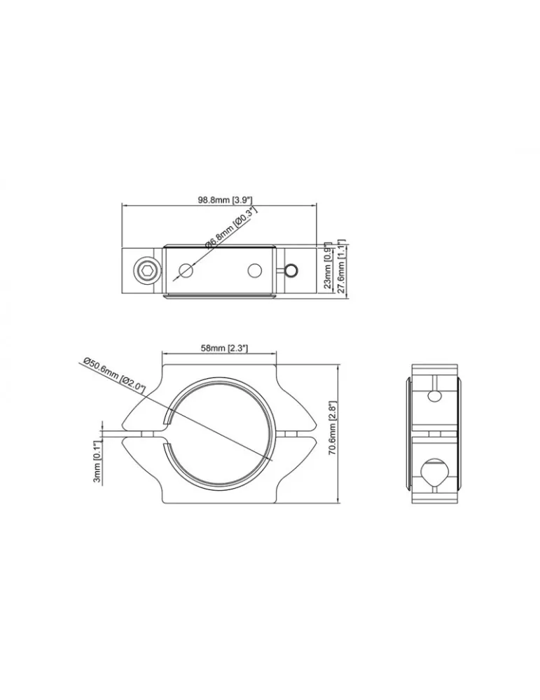 MULTIBRACKETS 3571 Multibrackets Pole Clamp Ring für Serie PRO MULTIBRACKETS MUL3571 | MusicGoodDeal