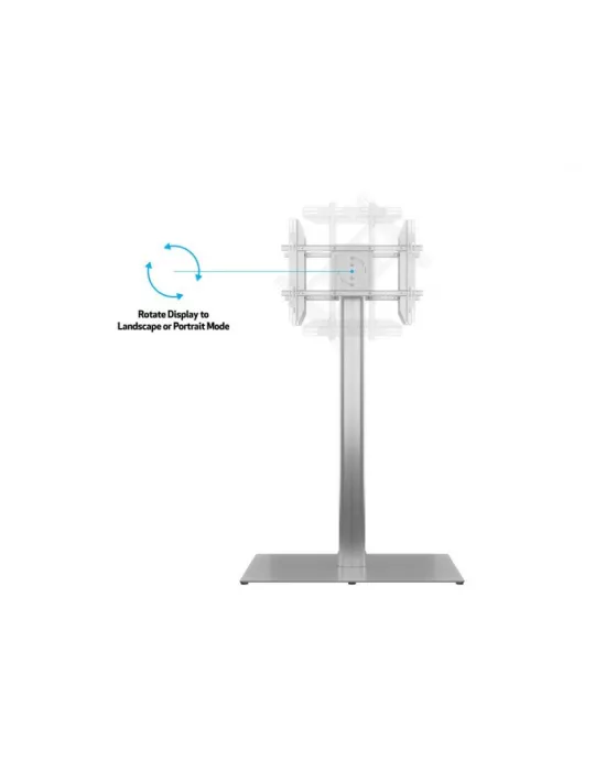 MULTIBRACKETS 7291 Support sol autoportant 2 Ecrans Multibrackets Public Display Stand 180 HD Back to Back Silver Floorbase -