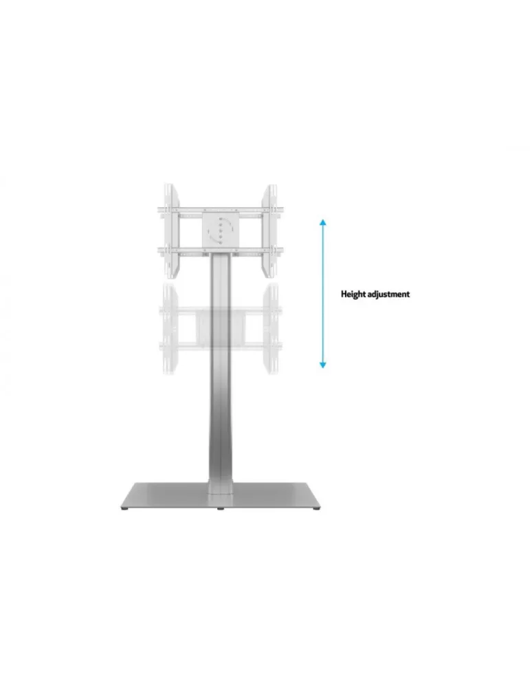 MULTIBRACKETS 7291 Support sol autoportant 2 Ecrans Multibrackets Public Display Stand 180 HD Back to Back Silver Floorbase -