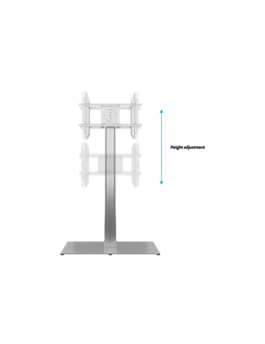 MULTIBRACKETS 7291 Support sol autoportant 2 Ecrans Multibrackets Public Display Stand 180 HD Back to Back Silver Floorbase -