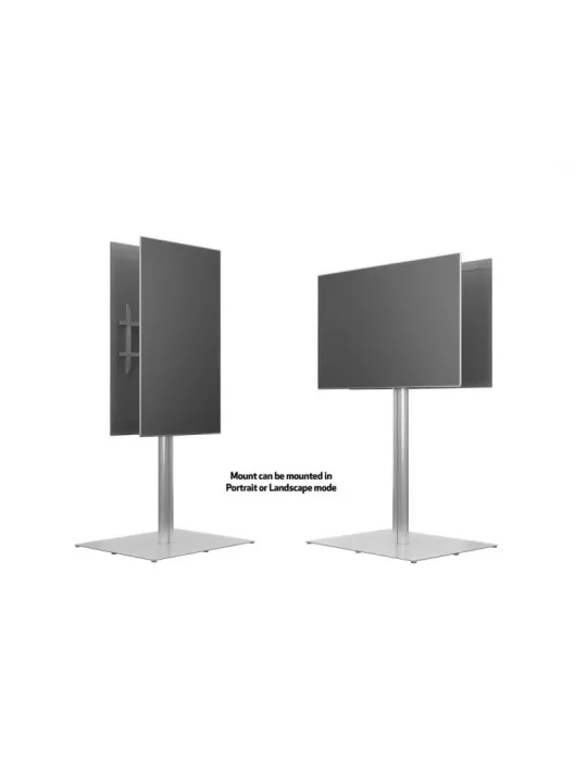 MULTIBRACKETS 7291 Support sol autoportant 2 Ecrans Multibrackets Public Display Stand 180 HD Back to Back Silver Floorbase - é