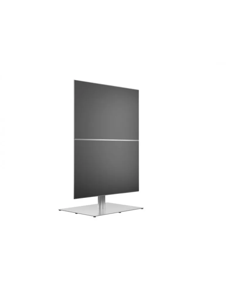 MULTIBRACKETS 7291 Freistehender Bodenständer 2 Leinwände Multibrackets Public Display Stand 180 HD Back to Back Silver Floorb