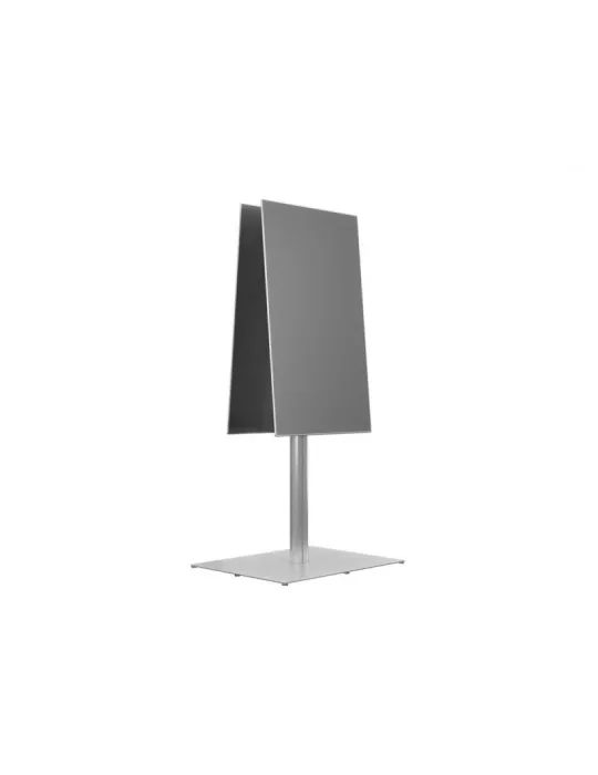 MULTIBRACKETS 7291 Freistehender Bodenständer 2 Leinwände Multibrackets Public Display Stand 180 HD Back to Back Silver Floorb