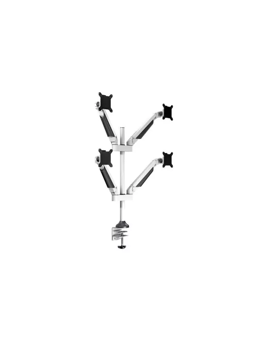 MULTIBRACKETS 7211 Support de table quadruple Multibrackets Gas Lift Arm Quad pour écran 15"- 32" Charge 10Kg Vesa Max 100x100
