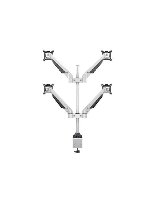 MULTIBRACKETS 7211 Support de table quadruple Multibrackets Gas Lift Arm Quad pour écran 15"- 32" Charge 10Kg Vesa Max 100x100