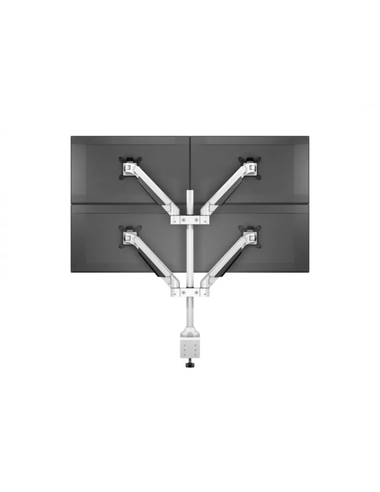MULTIBRACKETS 7211 Support de table quadruple Multibrackets Gas Lift Arm Quad pour écran 15"- 32" Charge 10Kg Vesa Max 100x100