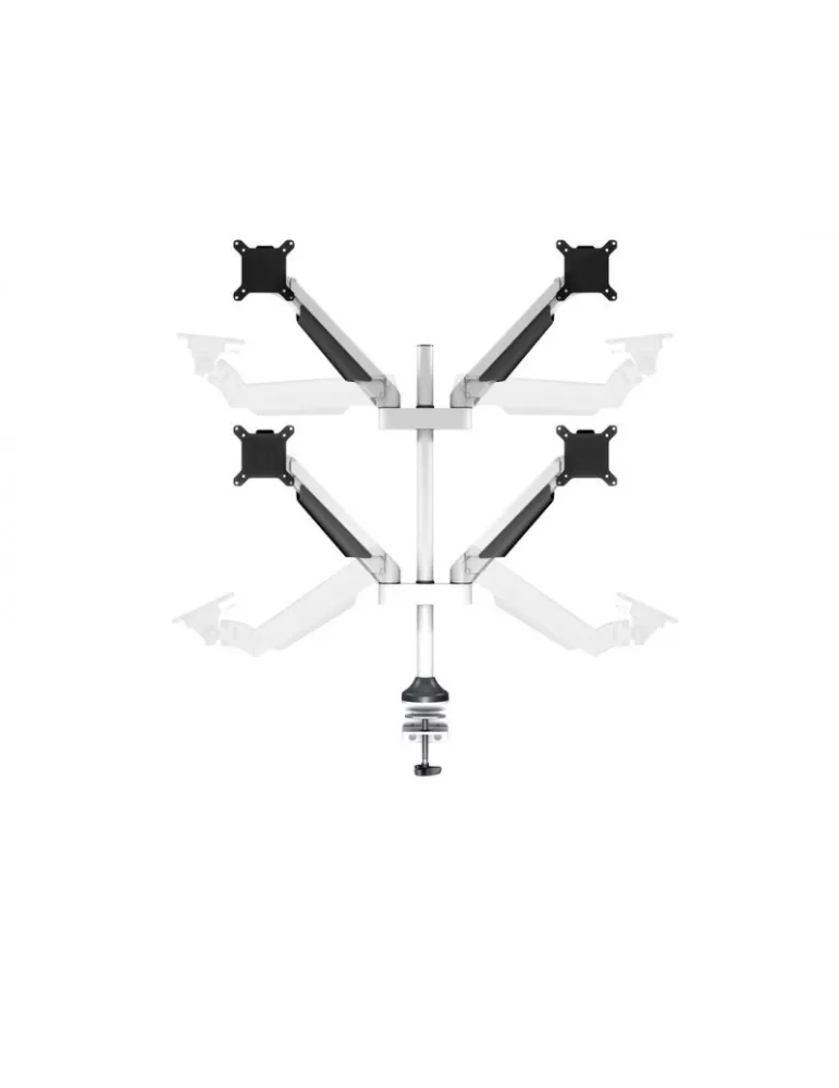MULTIBRACKETS 7211 Soporte de mesa Quad Multibrackets Brazo elevador de gas Quad para pantalla de 15 - 32  Carga 10Kg Vesa Max