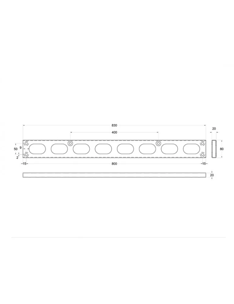 MULTIBRACKETS 6508 Extension kit Multibrackets Push SD 800x400 - 50  - 110  screen MULTIBRACKETS MUL6508 | MusicGoodDeal