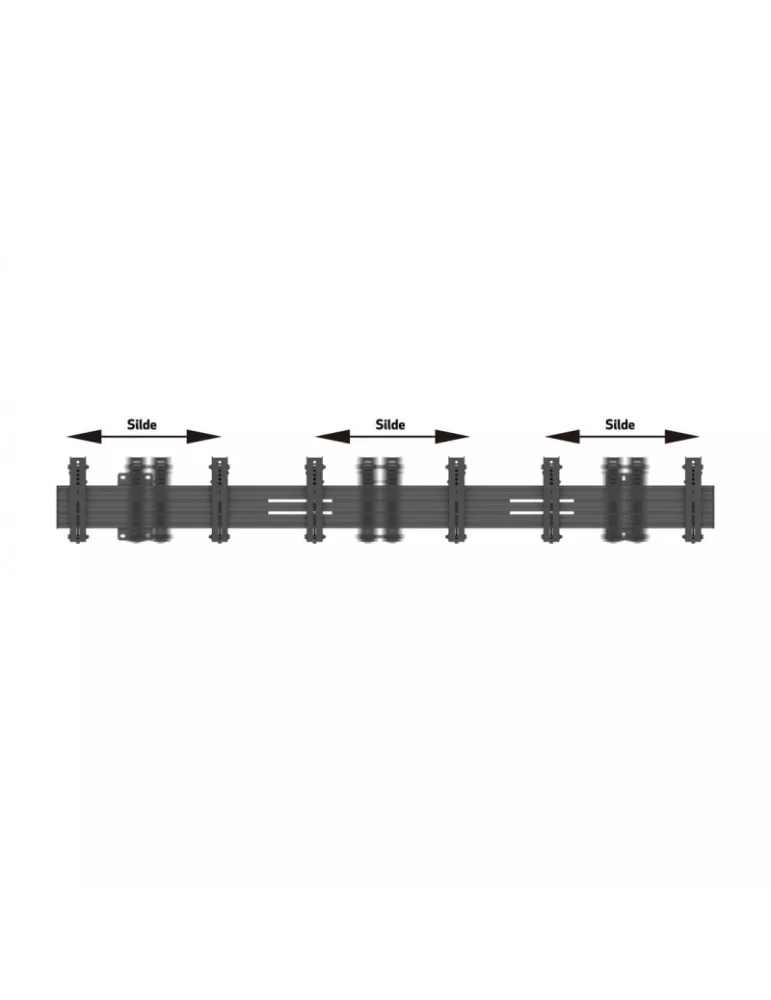 MULTIBRACKETS 7048 Multibrackets Wallmount Pro MBW3U Tilt 200 Black - 3 screens 27 -32  VESA Max 200x200 MULTIBRACKETS MUL7048