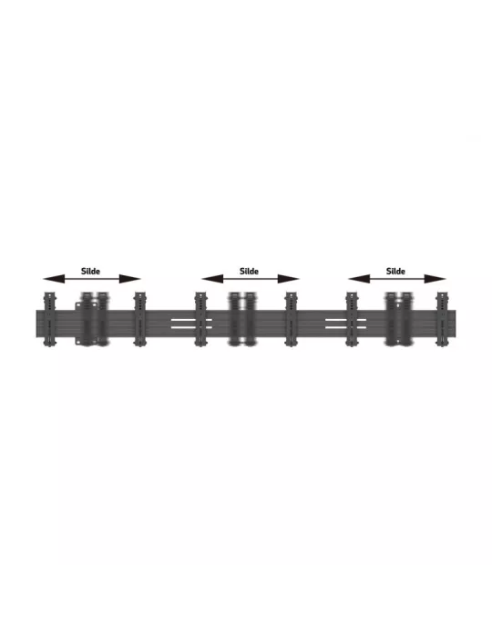 MULTIBRACKETS 7048 Support mural inclinable Multibrackets Wallmount Pro MBW3U Tilt 200 Black - 3 écrans 27"-32" VESA Max 200x20