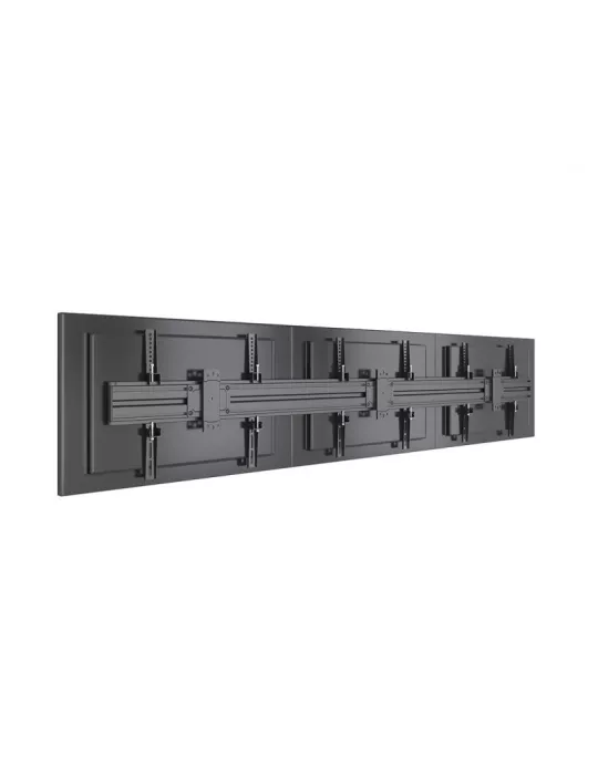 MULTIBRACKETS 4016 Support mural fixe Multibrackets Wallmount Pro MBW3U Fixed Black - 3 écrans 40"-75" VESA Max 600x400