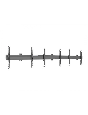 MULTIBRACKETS 0648 Verstellbare Wandhalterung Multibrackets Wallmount Pro MBW3U Micro Adjustable Black - 3 Bildschirme 32 -75
