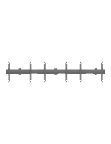 MULTIBRACKETS 0648 Verstellbare Wandhalterung Multibrackets Wallmount Pro MBW3U Micro Adjustable Black - 3 Bildschirme 32 -75 2