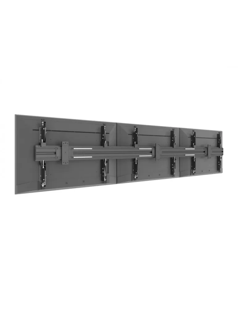 MULTIBRACKETS 0648 Multibrackets Wallmount Pro MBW3U Micro Adjustable Black - 3 screens 32 -75  VESA Max 400x400 MULTIBRACKETS