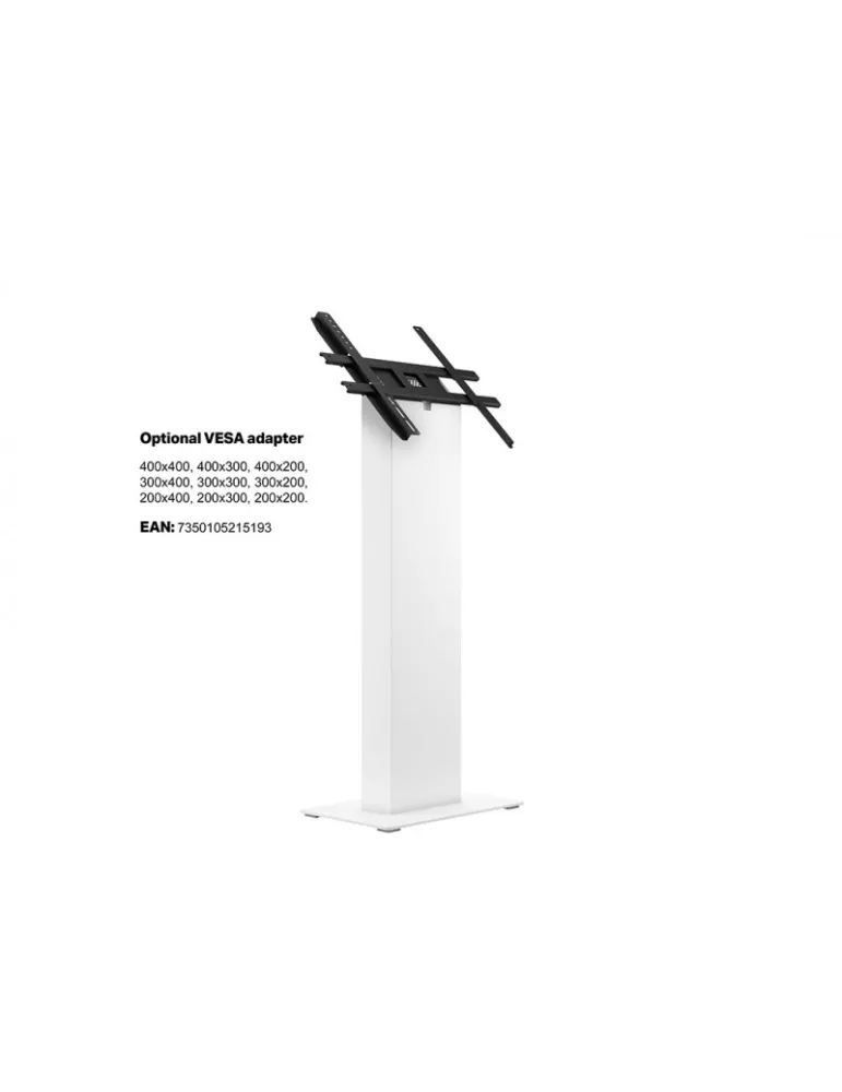 MULTIBRACKETS 5186 Fixed floor stand Multibrackets Kiosk White - 15 -32  screen VESA Max 200x200 MULTIBRACKETS MUL5186 | Music