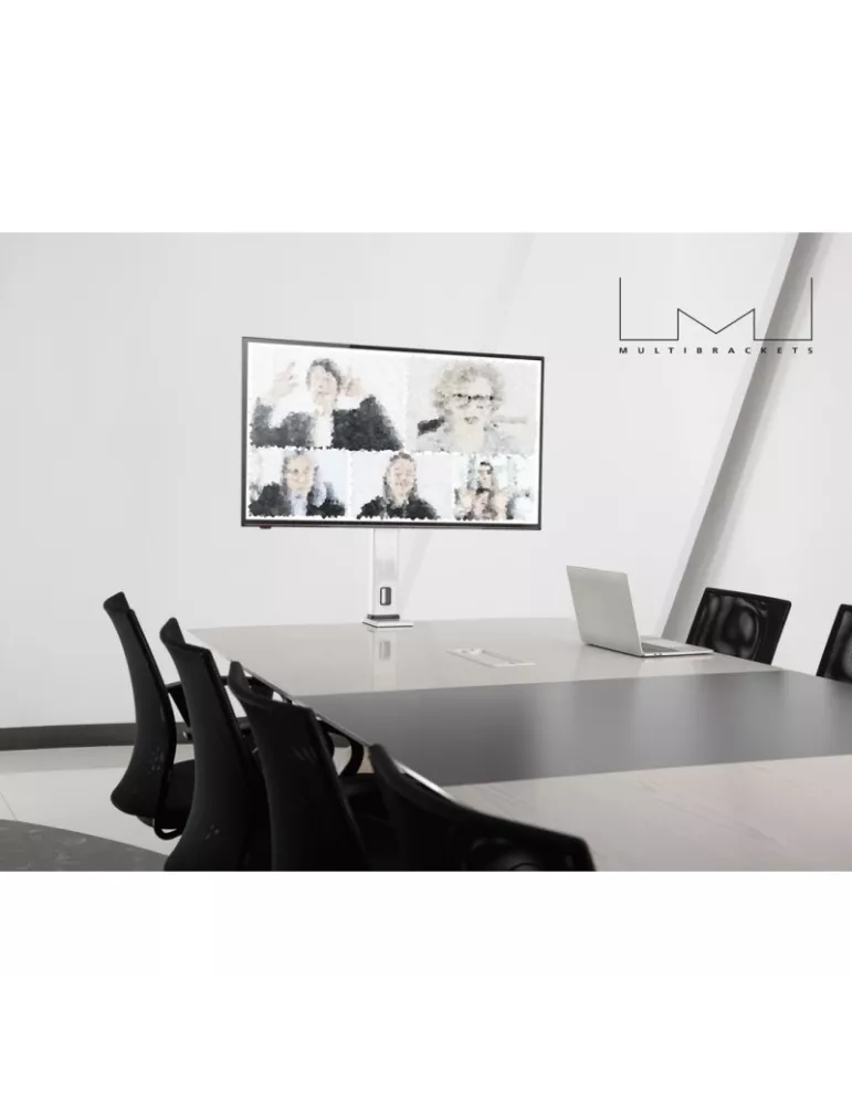 MULTIBRACKETS 0136 Support de table Multibrackets Deskmount XL White- Desk mount for Displays - écran 32" -55" Vesa Max 400x400
