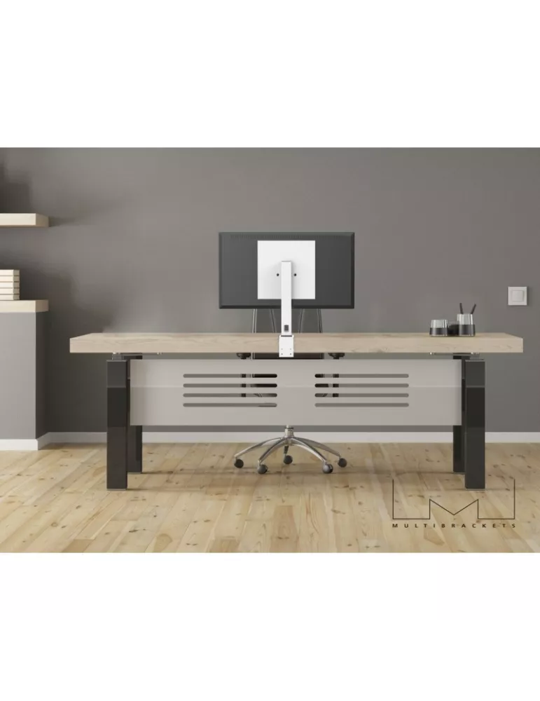 MULTIBRACKETS 0136 Support de table Multibrackets Deskmount XL White- Desk mount for Displays - écran 32" -55" Vesa Max 400x400