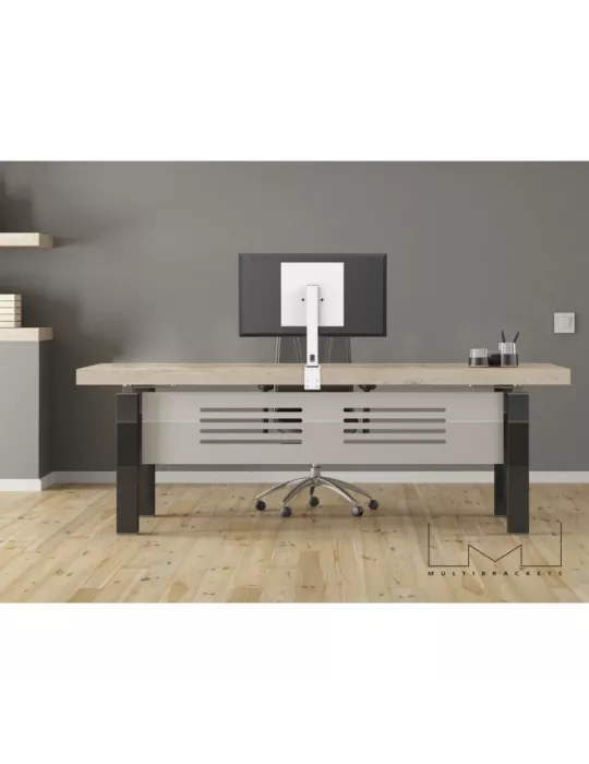 MULTIBRACKETS 0136 Support de table Multibrackets Deskmount XL White- Desk mount for Displays - écran 32" -55" Vesa Max 400x400