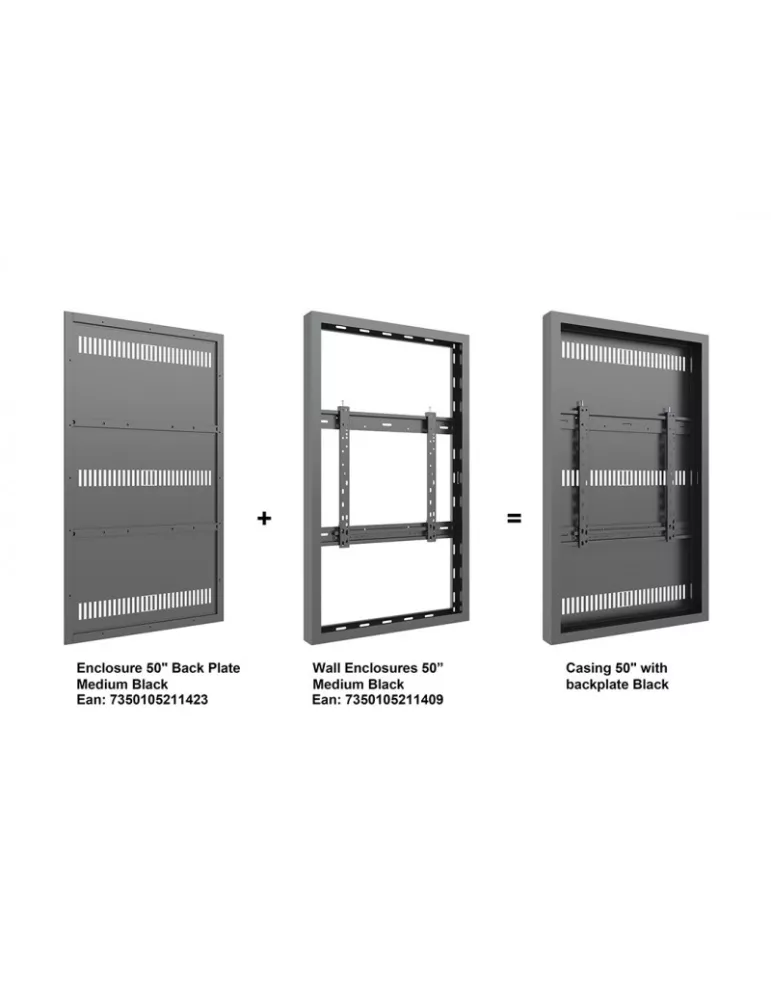 MULTIBRACKETS 1423 Placa arrière caisson Multibrackets Recinto 50  Placa trasera Medium Negro MULTIBRACKETS MUL1423 | MusicGoo