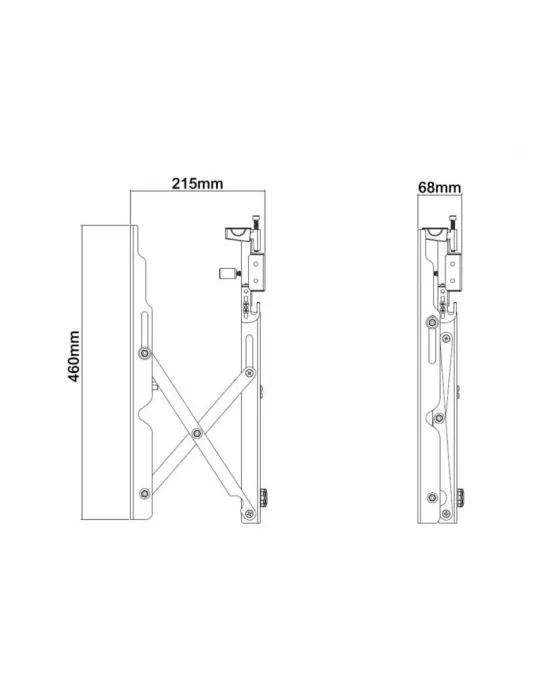 MULTIBRACKETS 0513 Wandhalterung Multibrackets Public Video Wall Mount Push - Bildschirm 40-70  VESA Max 600x400 MULTIBRACKETS