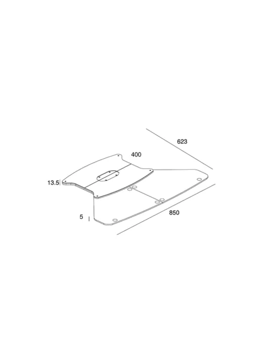 MULTIBRACKETS 6313 Embase en acier a fixer au sol Multibrackets Public Display Floorstand Base
