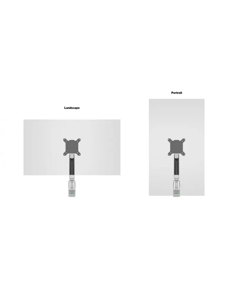 MULTIBRACKETS 0990 Support de table Multibrackets Gas Lift Arm Wall Basic pour écran 15"- 32" Charge 10Kg Vesa Max 100x100