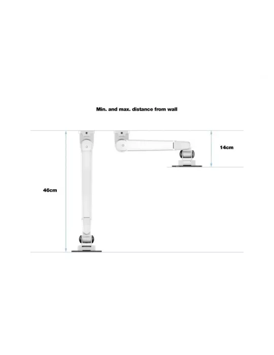 MULTIBRACKETS 0990 Table support Multibrackets Gas Lift Arm Wall Basic for 15 - 32  screens Load 10Kg Vesa Max 100x100 MULTIBR