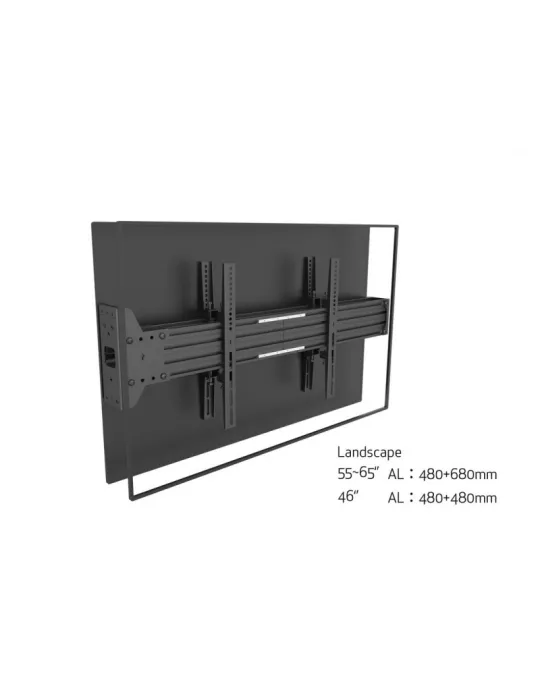 MULTIBRACKETS 7345 Wandplatte zur Anzeige von 2 Bildschirmen Rücken an Rücken Back to back display plate from wall MULTIBRACKE
