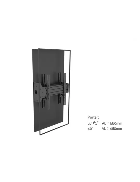 MULTIBRACKETS 7345 Plaque murale pour affichage de 2 ecrans dos à dos  Back to back display plate from wall