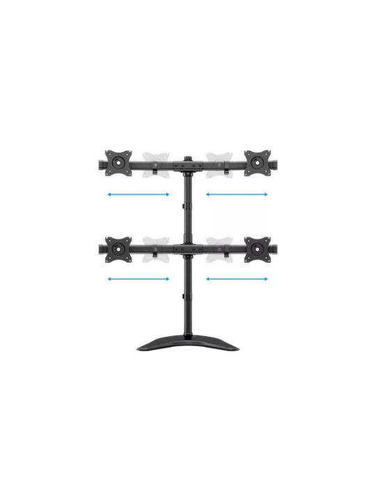 MULTIBRACKETS 3347 Drehbarer Tischständer Multibrackets Deskstand Basic Quad - 4 Monitore 15  - 27  VESA Max 100x100 MULTIBRAC